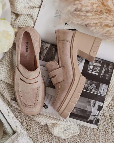 Royalfashion Dámské mokasíny na kůži Narvoti
