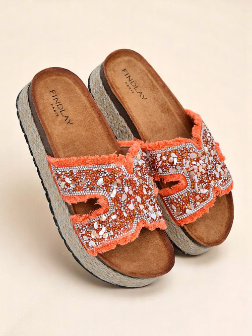 Royalfashion Жіночі шльопанці з прикрасами Candy Candy