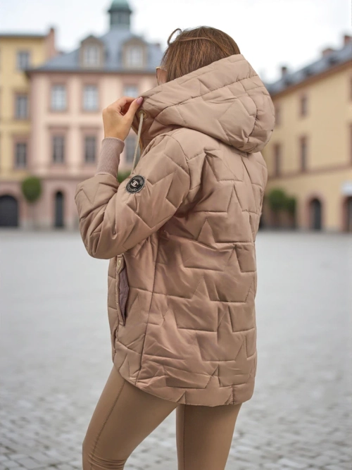 Жіноча стьобана куртка з капюшоном і стягуючими манжетами на рукавах Raven Peak