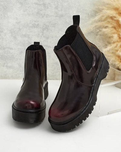 Royalfashion Dámské kožené boty Movitas eko