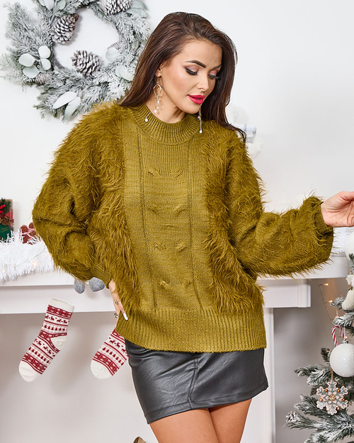 Светр жіночий Royalfashion в кольорі хакі