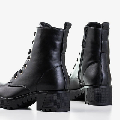 Чорні жіночі робітники з екошкіри Мінна - Взуття