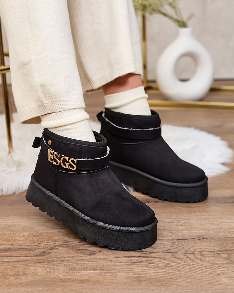 Royalfashion Růžové dámské sněhule a'la s ozdobou Esgala