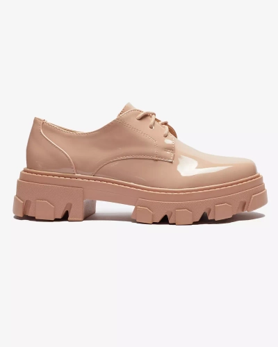Рожеві лаковані жіночі напівчеревики Delgor- Footwear