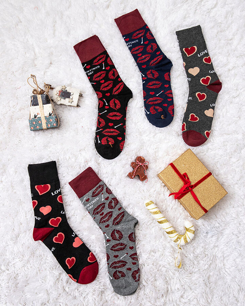 Royalfashion Комплект чоловічих довгих шкарпеток LOVE 5/уп