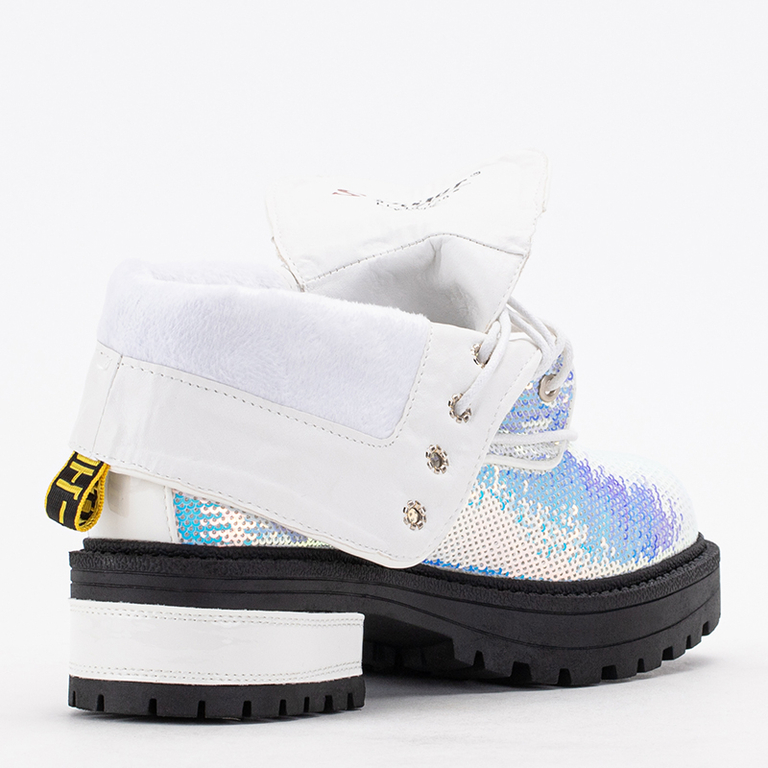 Dámské kotníkové boty s holografickými flitry Wysey - Obuv