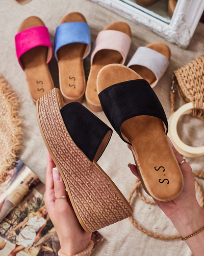 Royalfashion Жіночі шльопанці на платформі та якорі Albavia