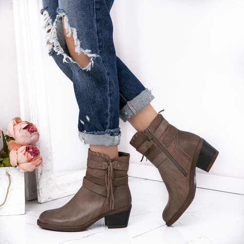 Черевики на штангу темно-коричневого кольору Junco - Взуття 1