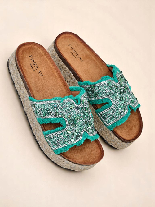 Royalfashion Жіночі сандалі з прикрасами Candy Candy