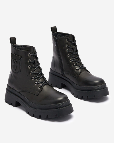 Dámské boty bagger v černé barvě Neroniu - Obuv