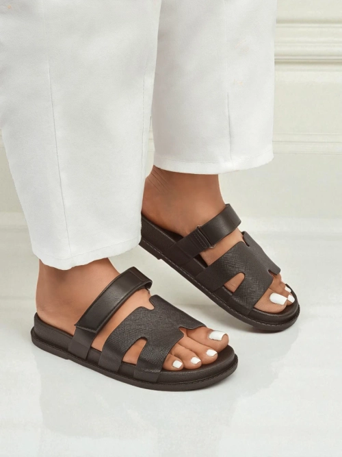 Royalfashion Жіночі шльопанці з екошкіри FlexiComfi