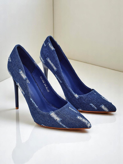Royalfashion Жіночі туфлі на шпильці Denim Chic