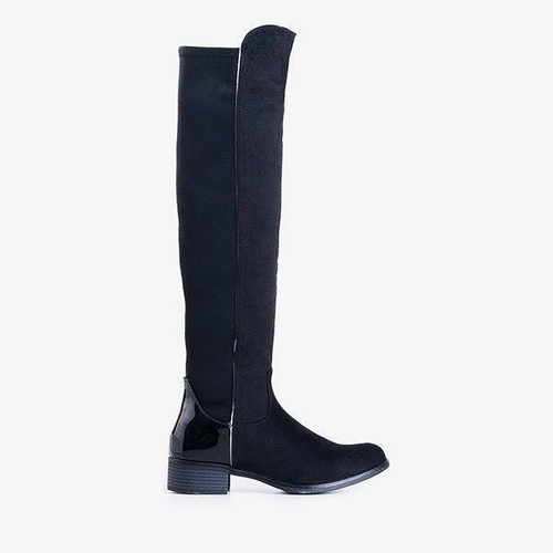 OUTLET Чорні черевики на колінах на плоских підборах від Gaglioli - Взуття