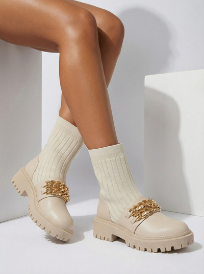 Royalfashion Elegantní dámské kozačky s ornamentem Olluf