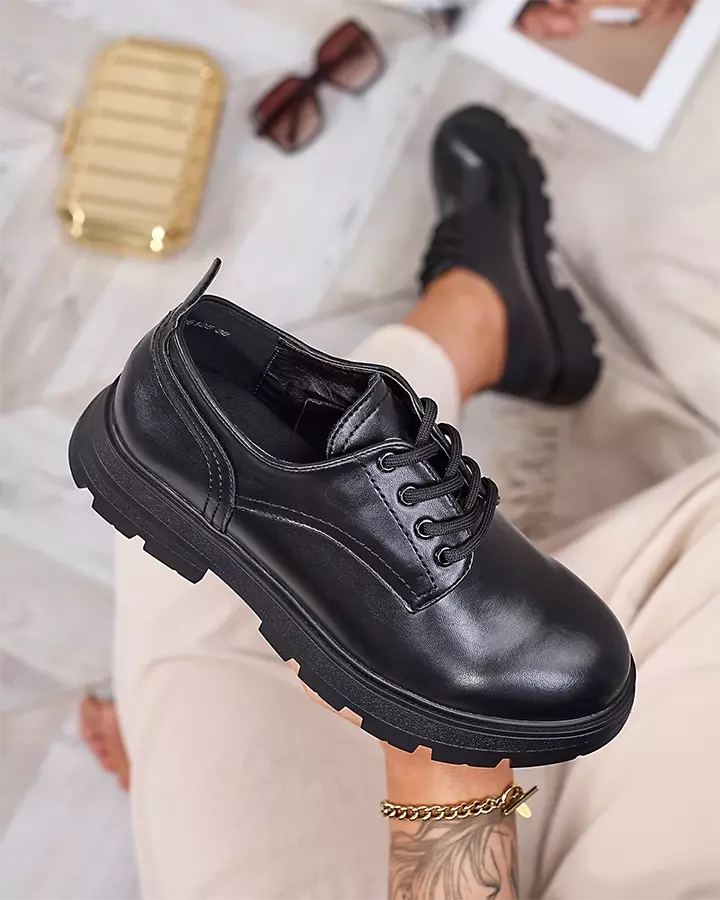 Černé dámské polobotky Goldars - Obuv