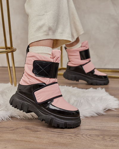 Royalfashion Dámské sněhule v růžové barvě Enamirela