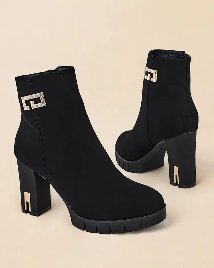 Dámské kotníkové boty Royalfashion na sloupku Orotti