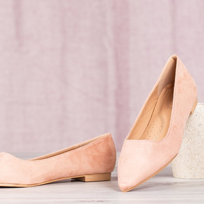 Růžové baleríny s nosem Revissel&#39;s Toe - Obuv 1