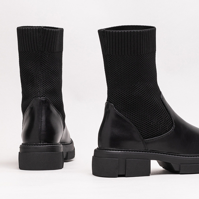 Жіночі чорні ажурні ботильйони від Roibu - Shoes