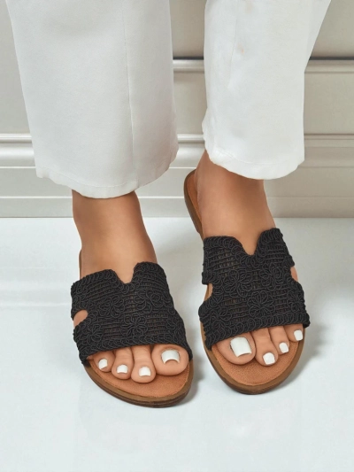 Rpyalfashion Dámské sandály s ozdobným páskem Braida