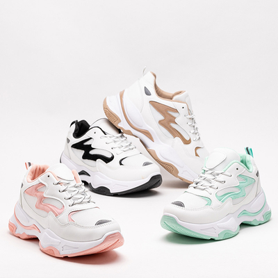 Zelenobílé dámské sportovní boty Krinosi tenisky - Obuv