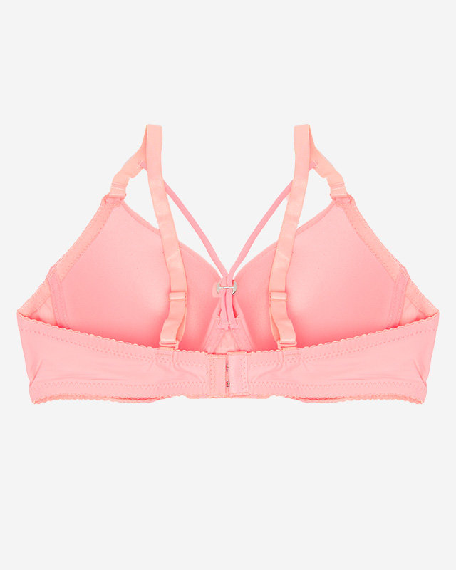 Tmavě růžová dámská vyztužená podprsenka s ramínky - Spodní prádlo