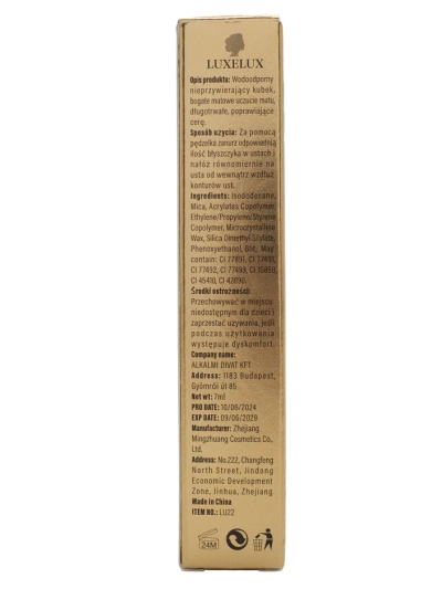 Luxelux Matná lesklá rtěnka 01 4,5 g