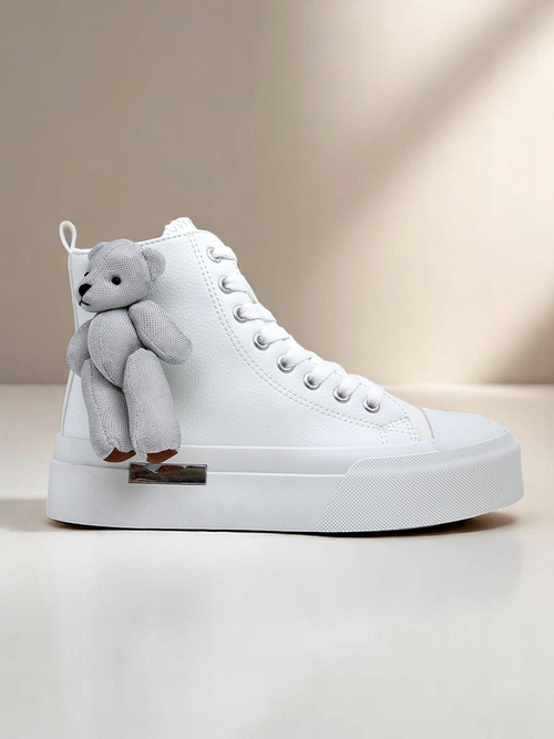 Royalfashion Жіночі високі кеди з ведмедиком Теді