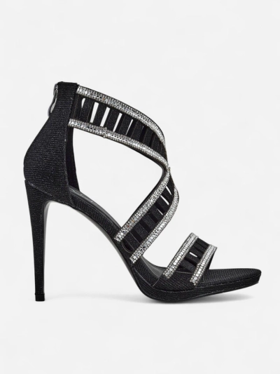 Royalfashion Dámské sandály na jehlovém podpatku s ozdobným svrškem Sycos