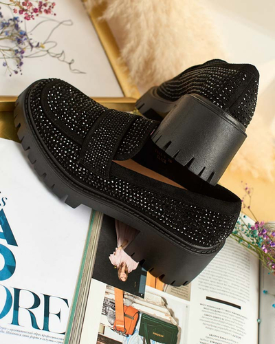 Royalfashion Dámské mokasíny se zirkony Epolls