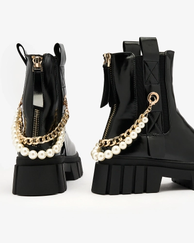 Royalfashion Чорні жіночі черевики Zifosca