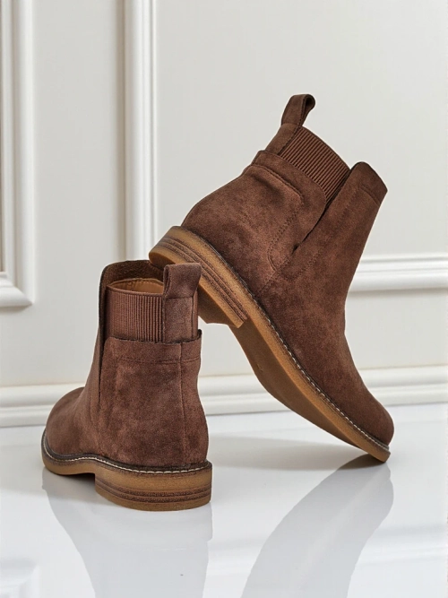 Жіночі ботильйони a'la челсі з еко-замші Veysi