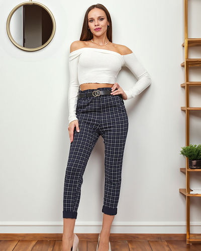 Жіночі брюки в клітинку Royalfashion