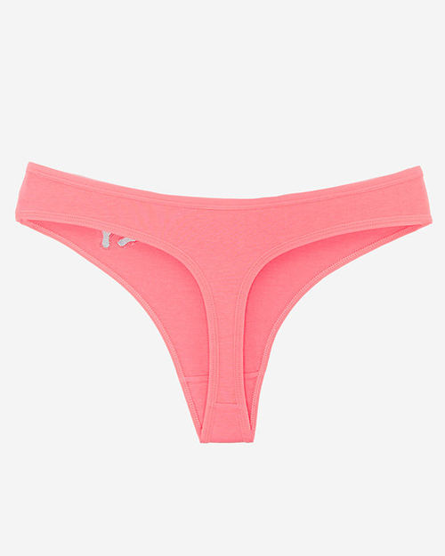 Жіночий кораловий бавовняний ремінець з вишивкою - Нижня білизна