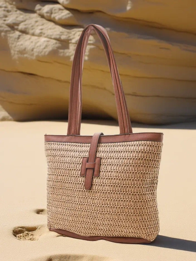 Royalfashion Велика солом'яна жіноча сумка