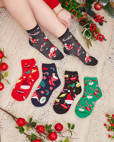 Шкарпетки Royalfashion Christmas Women's Long Socks 5/pack