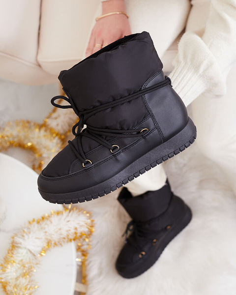 Royalfashion Dámské sněhule v černé barvě Iredas