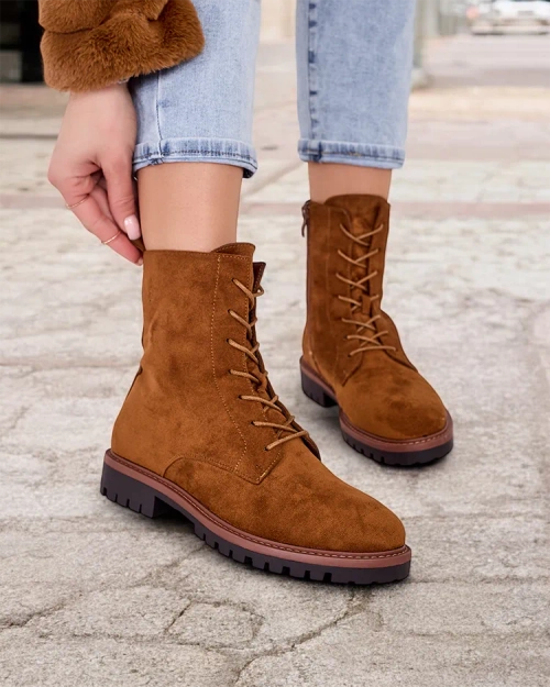 Жіночі ботильйони на шнурках Royalfashion Gosop