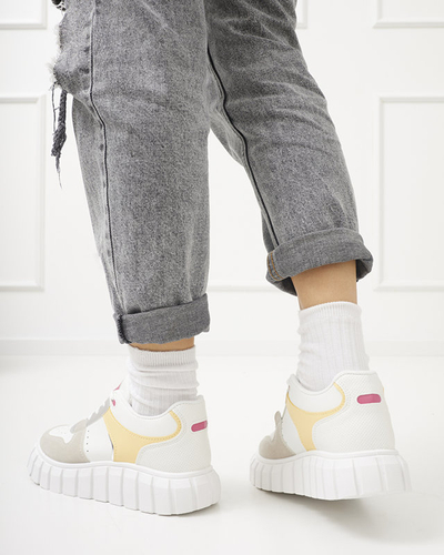 Béžová a bílá dámská sportovní obuv Nortelo - Obuv