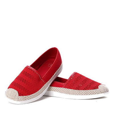 Czerwone espadryle- Obuwie