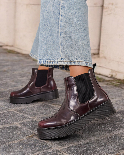 Royalfashion Dámské kožené boty Movitas eko