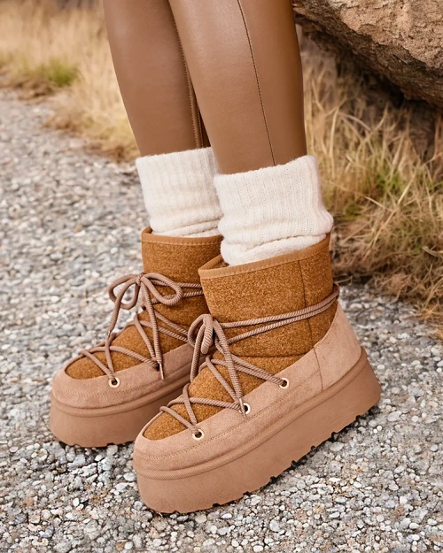 Royalfashion Жіночі снігоступи Filori на шнурівці