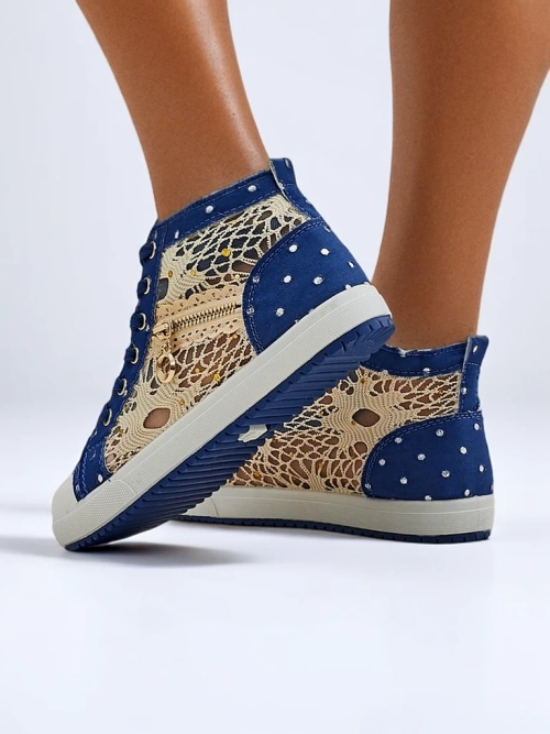 Royalfashion Високі жіночі кросівки а'ла Джинси