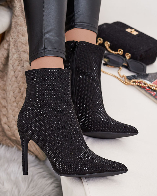 Жіночі черевики Royalfashion Lekirisa Zirconia на шпильці