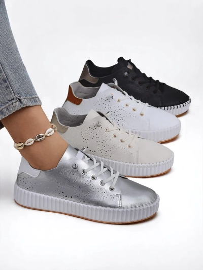 Royalfashion Dámské prolamované tenisky Luna Lace