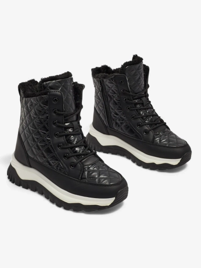 Dámské prošívané boty a'la sněhule Rimea