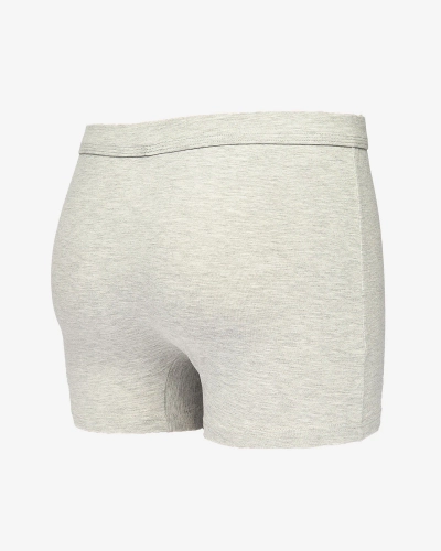 Royalfashion Světle šedé pánské boxerky s nášivkou