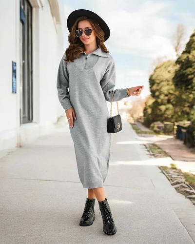 Dlouhý svrchní šaty Royalfashion pro ženy