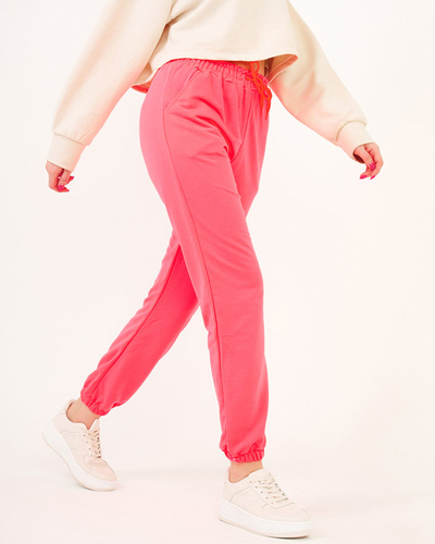 Спортивні штани неоново-рожевого кольору