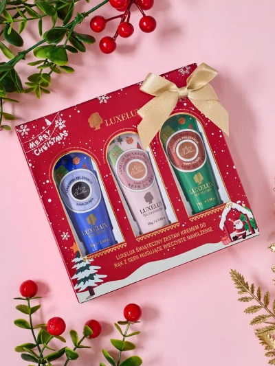 Sada krémů na ruce Luxelux Christmas z řady botanické esence 25g